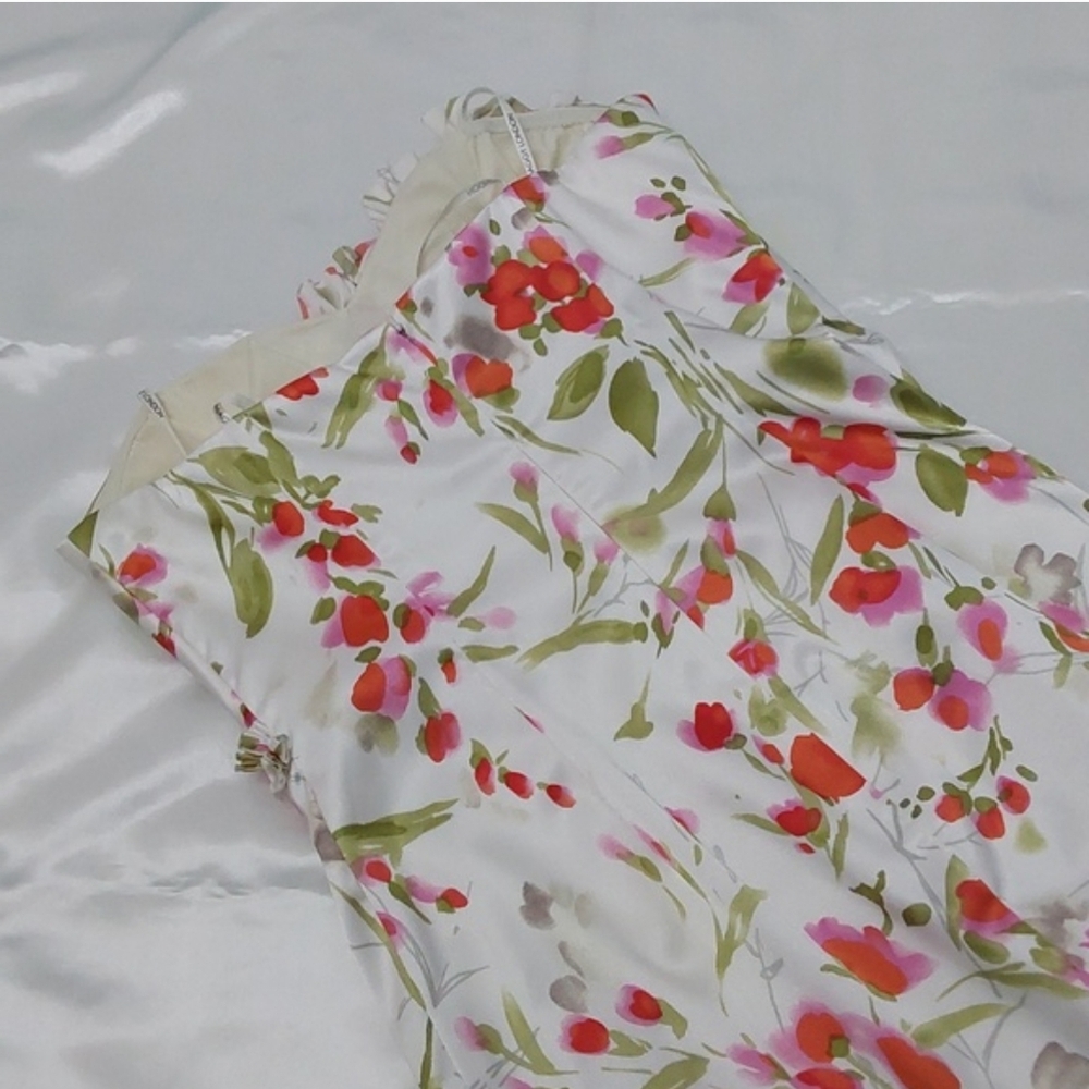 Summer Dress Floral Satin Strapless Feminine 👋 FINAL MARKDOWN CLOSET CLOSING - Picture 8 of 12